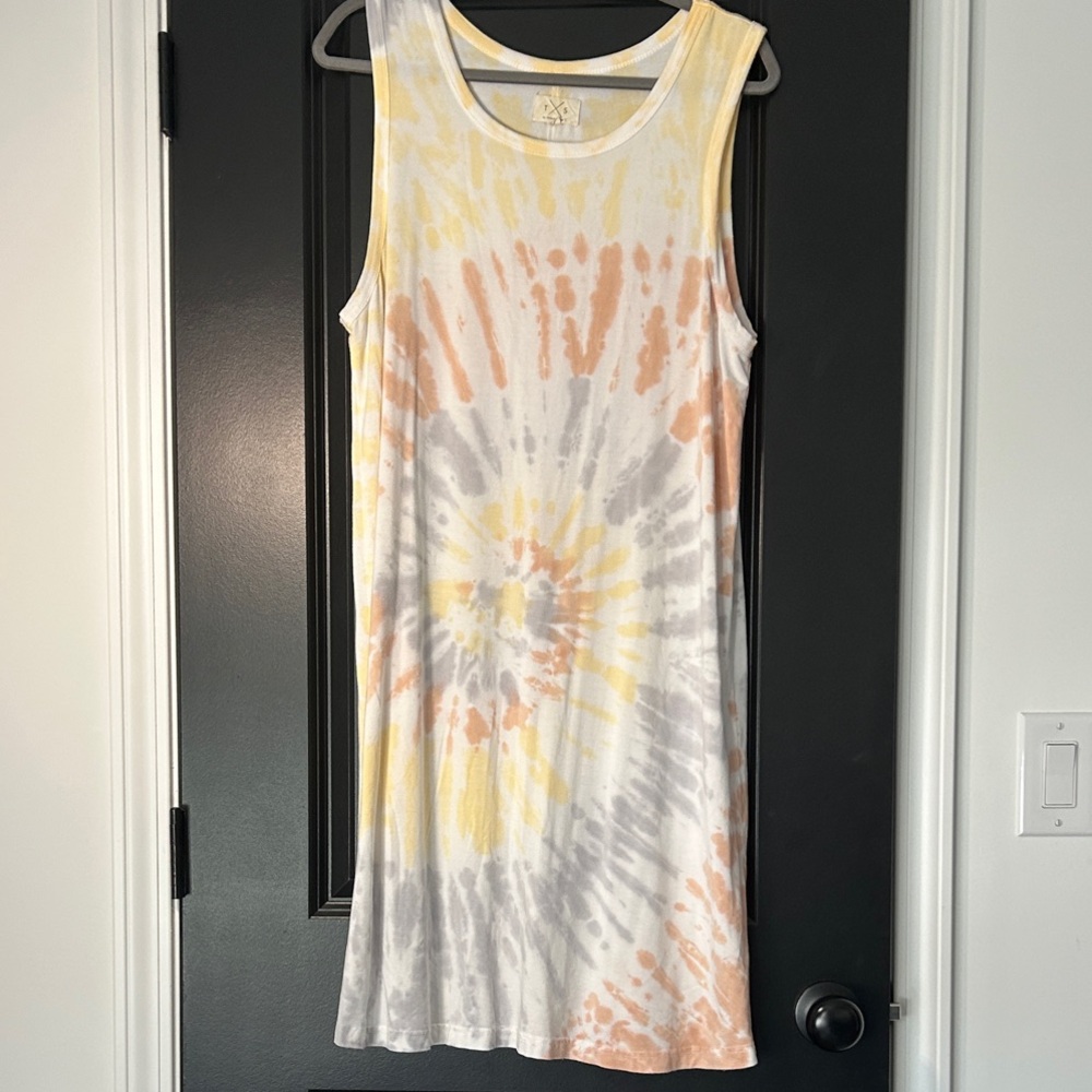 Thread & Supply Yellow and Gray Top